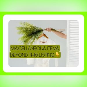 MISCELLANEOUS SOLD OUT/UNLISTED, NOT FOR SALE, ITEMS/PROMO &  HOLIDAY LISTINGS